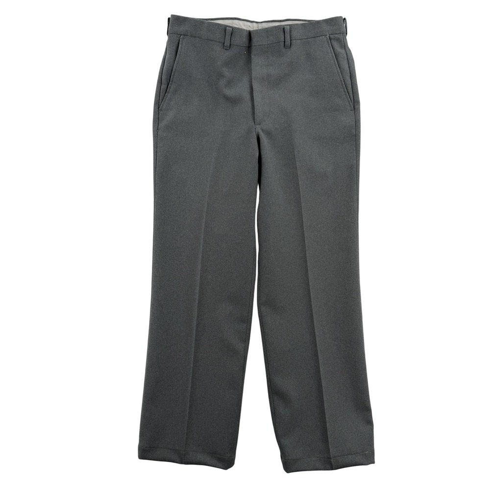 Vintage Sears Sportswear Dress‎ Pants Mens 32x28 Gray Perma-Prest Regular Fit